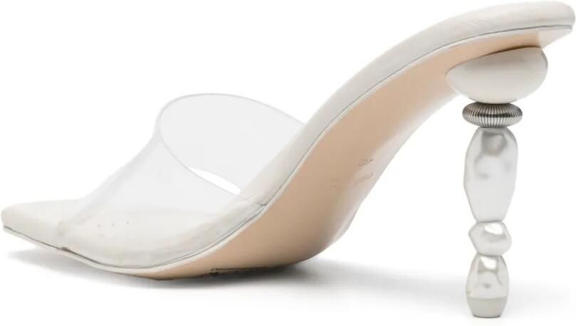 Cult Gaia Mahina sandalen met parels Wit - Foto 2
