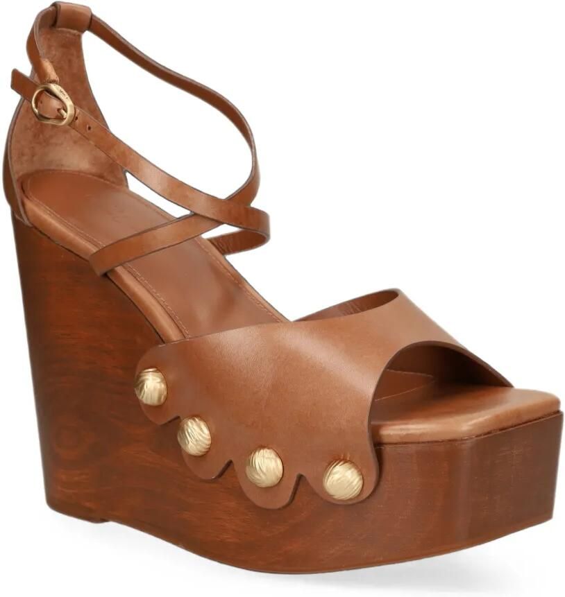 Cult Gaia Orly sandalen met sleehak Bruin - Foto 3