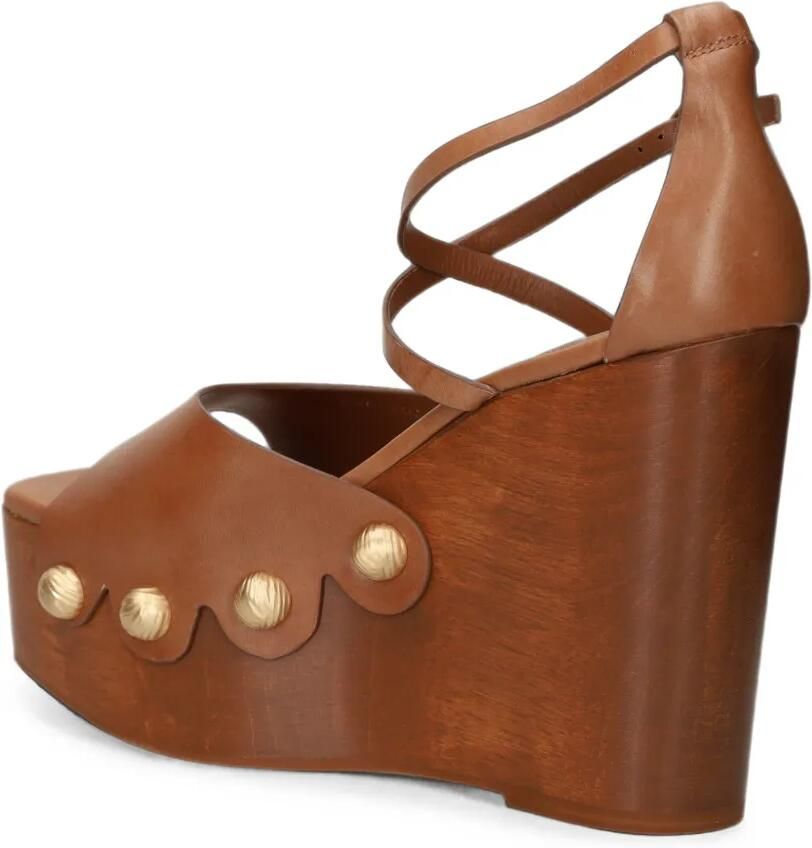 Cult Gaia Orly sandalen met sleehak Bruin - Foto 4