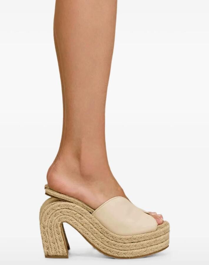Cult Gaia Phoebe sandalen met plateau Beige - Foto 2