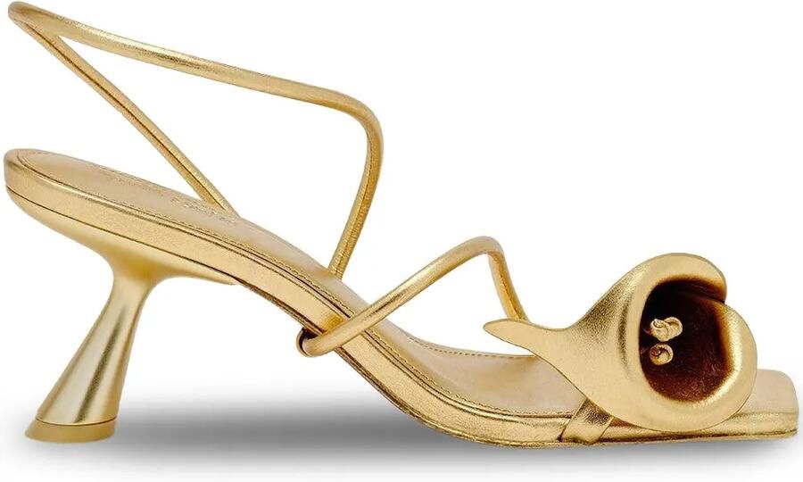 Cult Gaia Ria sandalen met bloemdetail Goud