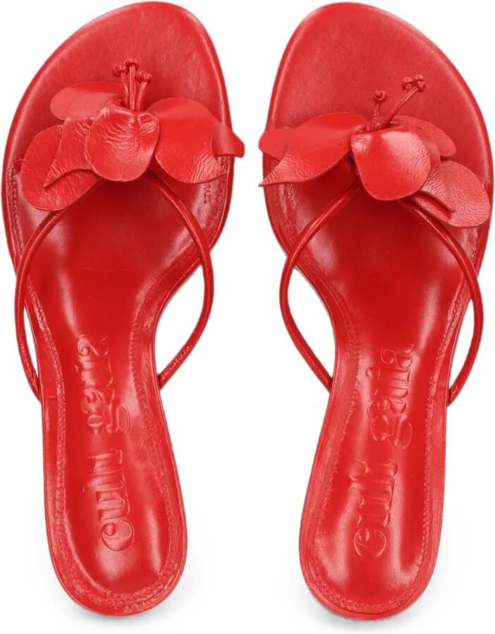 Cult Gaia Sandalen met kitten-hak en bloemdetail Rood - Foto 2