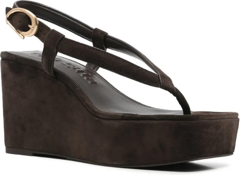 Cult Gaia Shae sandalen met sleehak Bruin