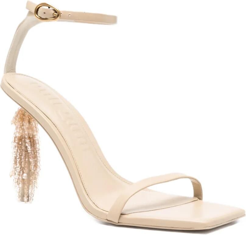Cult Gaia Sienna sandalen met kralen Beige