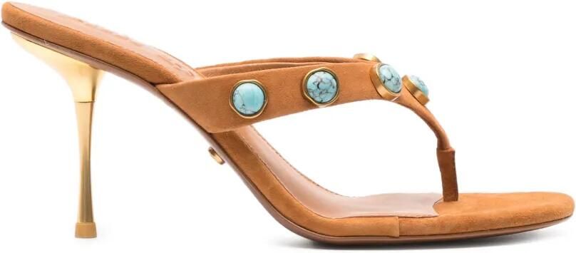 Cult Gaia Stella Cabochon heeled sandals Bruin
