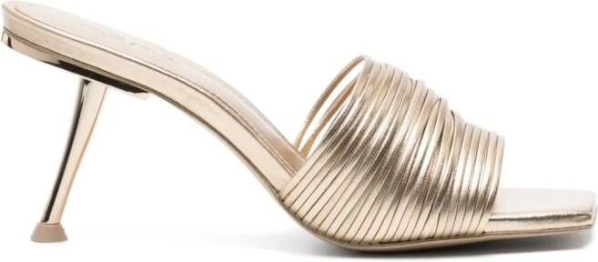 Cult Gaia Giana metallic muiltjes Goud