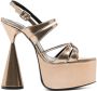 D'ACCORI Belle sandalen met plateauzool Goud - Thumbnail 1