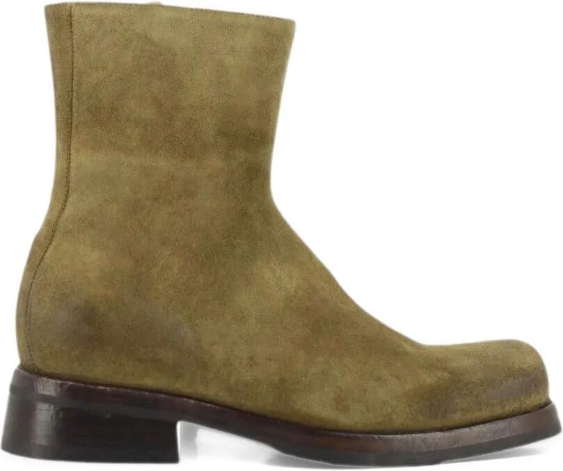 Damy Auris square-toe ankle boots Groen