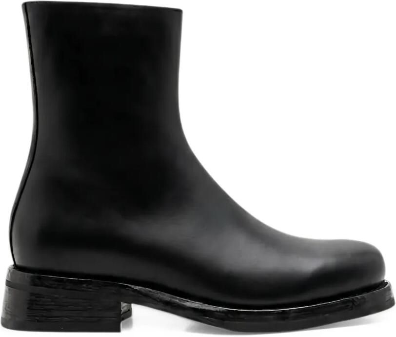 Damy Auris square-toe ankle boots Zwart
