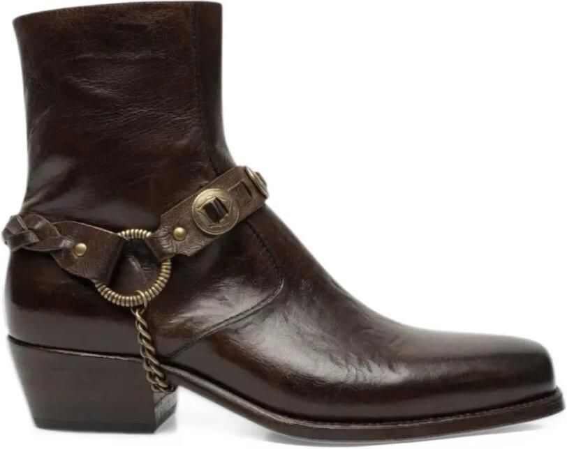 Damy Colmy square-toe ankle boots Bruin