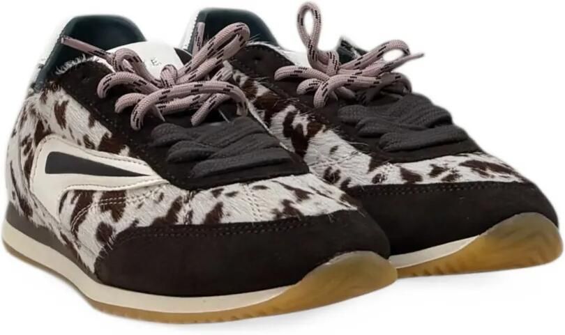 Date Athleta cow-print pony hair sneakers Bruin - Foto 4