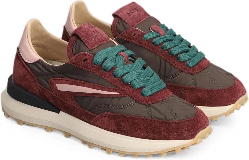D.A.T.E. Athleta sneakers met suède afwerking Rood - Foto 4