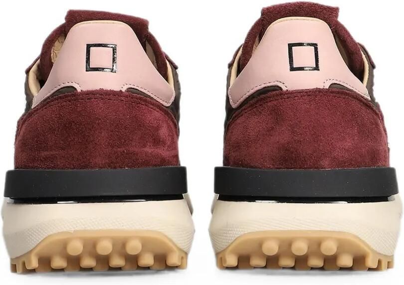D.A.T.E. Athleta sneakers met suède afwerking Rood - Foto 3