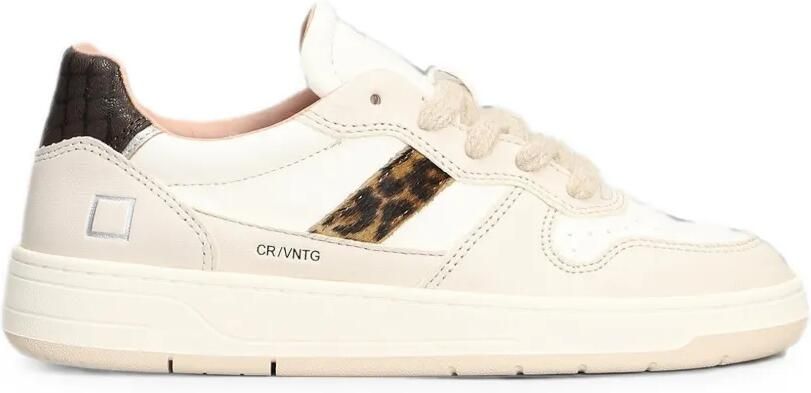 D.A.T.E. Court 2.0 leren sneakers Beige