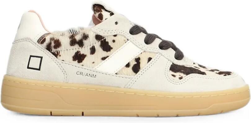 D.A.T.E. Court 2.0 sneakers met dierenprint Beige