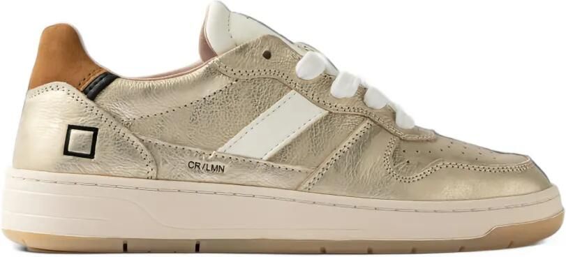 D.A.T.E. Court 2.0 sneakers met metallic-effect Beige