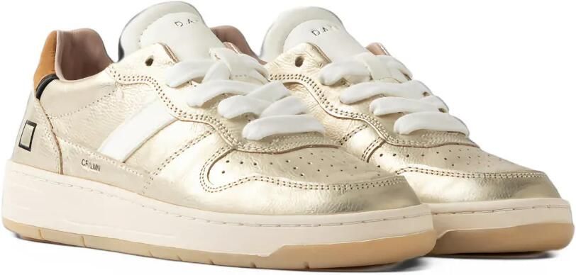 D.A.T.E. Court 2.0 sneakers met metallic-effect Beige - Foto 2