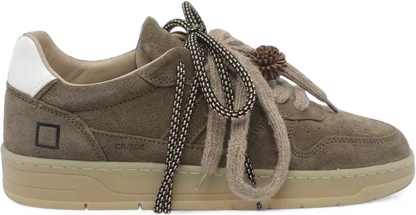 D.A.T.E. Court 2.0 sneakers met suède vlakken Groen
