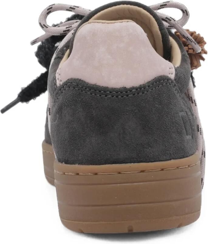 D.A.T.E. Court 2.0 suède sneakers met pompon Grijs - Foto 2