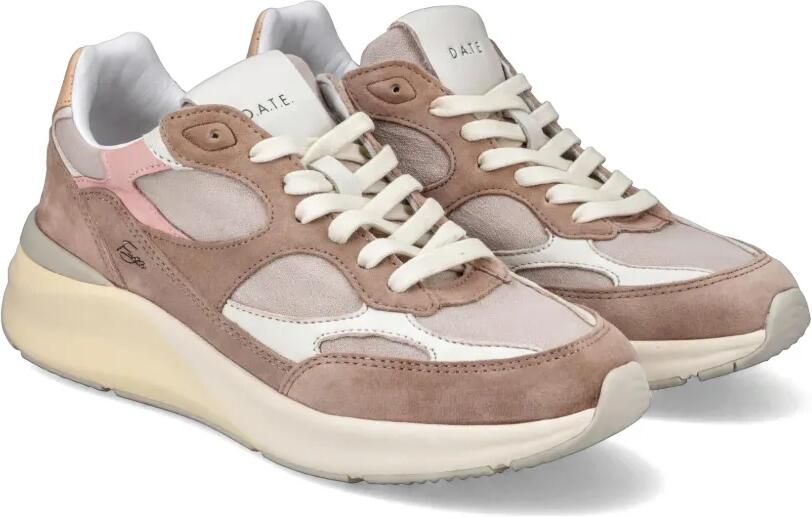 D.A.T.E. Fuga sneakers met suède vlakken Bruin - Foto 4