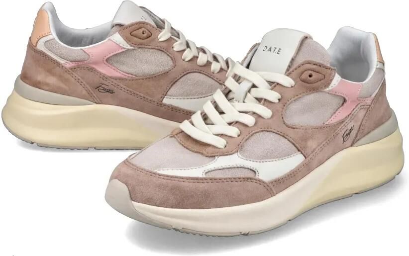D.A.T.E. Fuga sneakers met suède vlakken Bruin - Foto 3