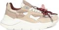D.A.T.E. Fuga sneakers met vlakken Beige - Beige