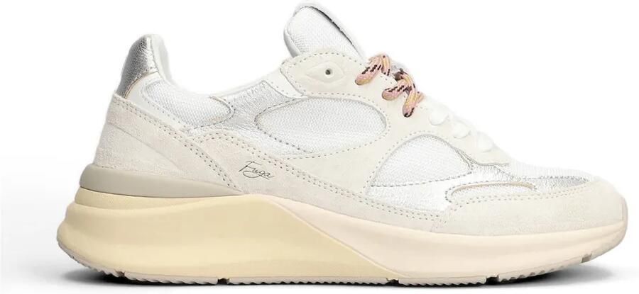 D.A.T.E. Fuga sneakers met vlakken Wit