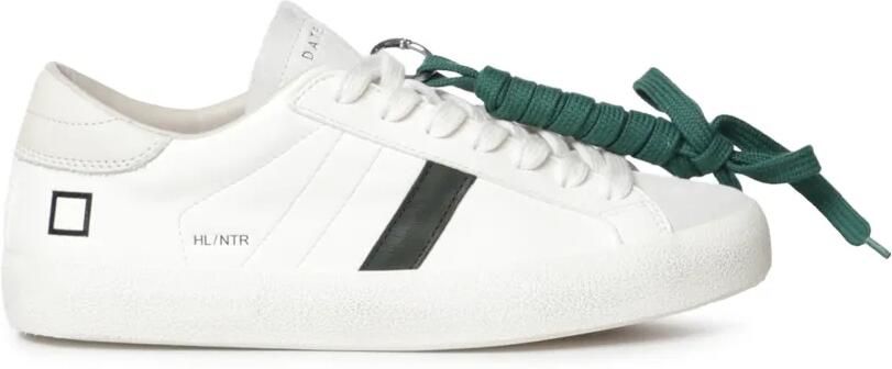 D.A.T.E. Hill logo-print leather sneakers Wit