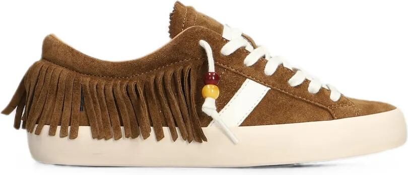 D.A.T.E. Hill Low sneakers met franje afwerking en kralen Bruin