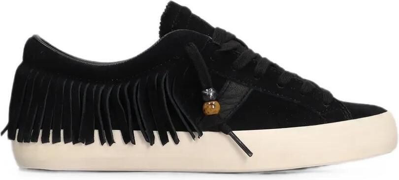D.A.T.E. Hill Low sneakers met franje en kralen Zwart