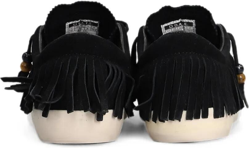 D.A.T.E. Hill Low sneakers met franje en kralen Zwart - Foto 4