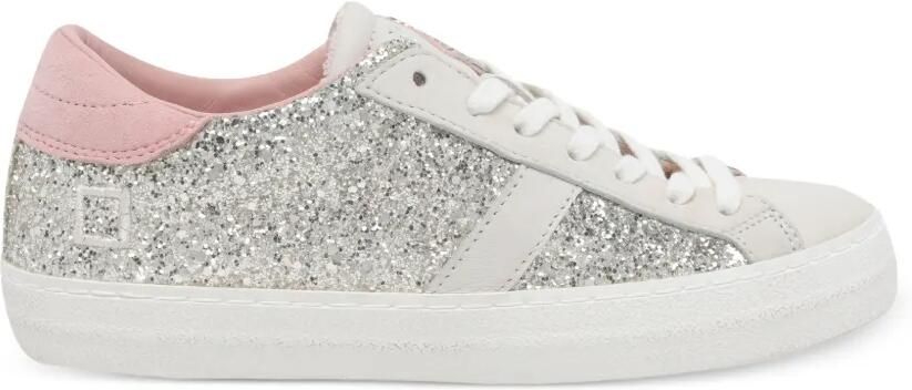 D.A.T.E. Hill Low sneakers met glitter Zilver