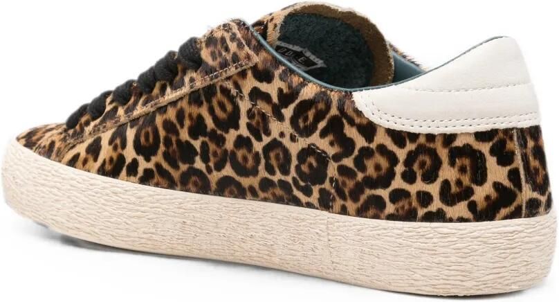 D.A.T.E. Hill Low sneakers met luipaard-print Bruin - Foto 3