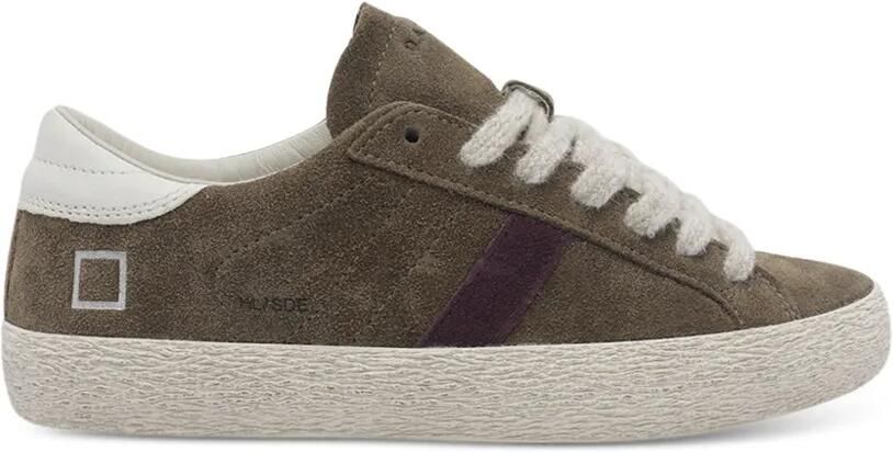 D.A.T.E. Hill Low suède sneakers met contrasterende streep Bruin - Foto 4