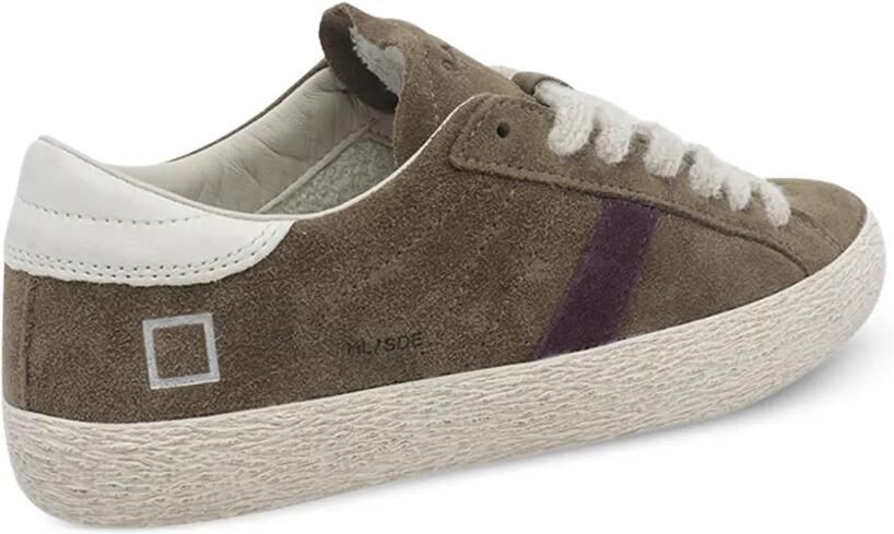 D.A.T.E. Hill Low suède sneakers met contrasterende streep Bruin - Foto 3