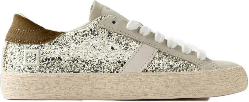 D.A.T.E. Hill Low-top sneakers verfraaid met glitters Grijs