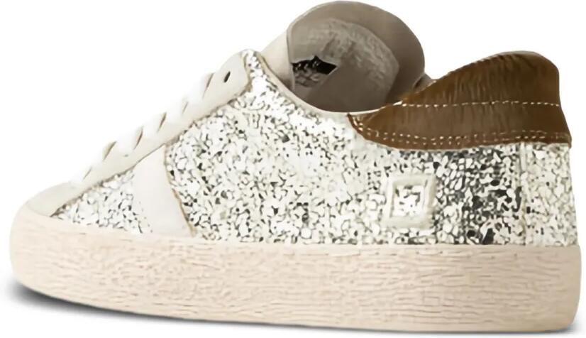 D.A.T.E. Hill sneakers verfraaid met glitters en vlakken Zilver - Foto 2