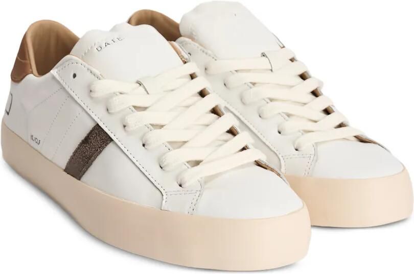 D.A.T.E. Hill leren sneakers met suède vlakken Wit - Foto 3