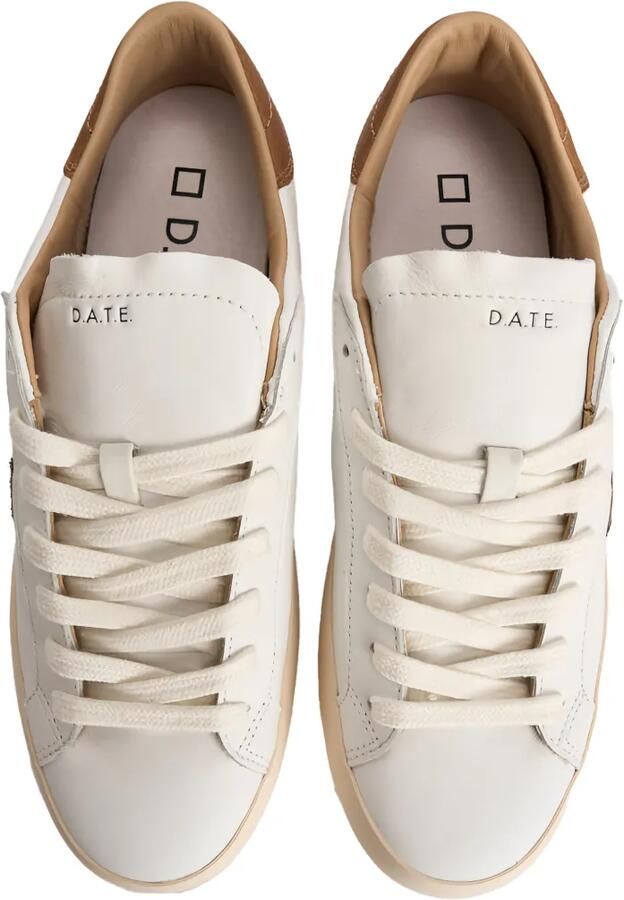 D.A.T.E. Hill leren sneakers met suède vlakken Wit - Foto 2