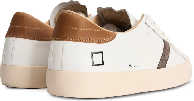 D.A.T.E. Hill leren sneakers met suède vlakken Wit - Foto 4