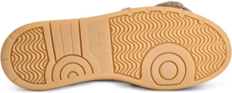 D.A.T.E. Leren sneakers met chunky kant Beige - Foto 5