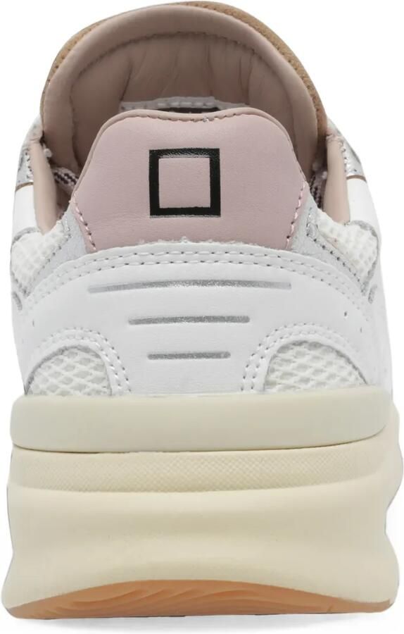 D.A.T.E. Musa leren sneakers met vlakken Wit - Foto 2