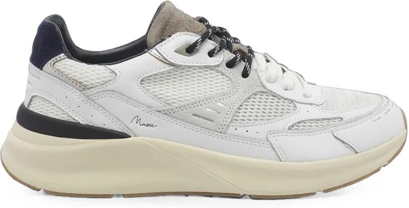 D.A.T.E. Musa leren sneakers Wit