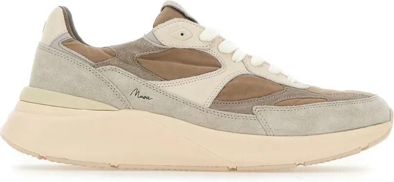D.A.T.E. Musa panelled sneakers Beige