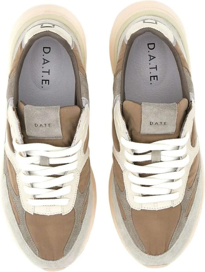 D.A.T.E. Musa panelled sneakers Beige - Foto 2