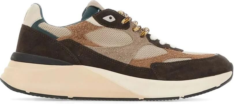 D.A.T.E. Musa panelled suede sneakers Bruin - Foto 5