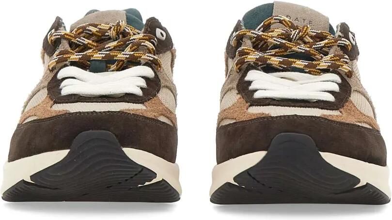 D.A.T.E. Musa panelled suede sneakers Bruin - Foto 4