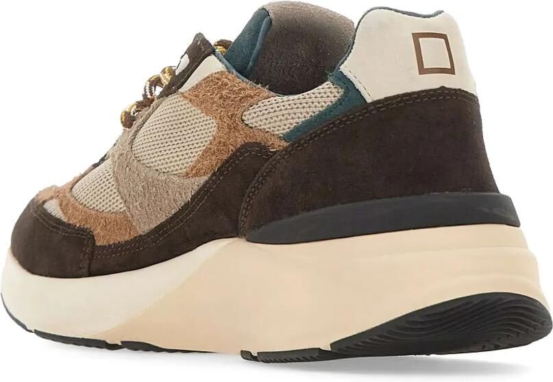 D.A.T.E. Musa panelled suede sneakers Bruin - Foto 2