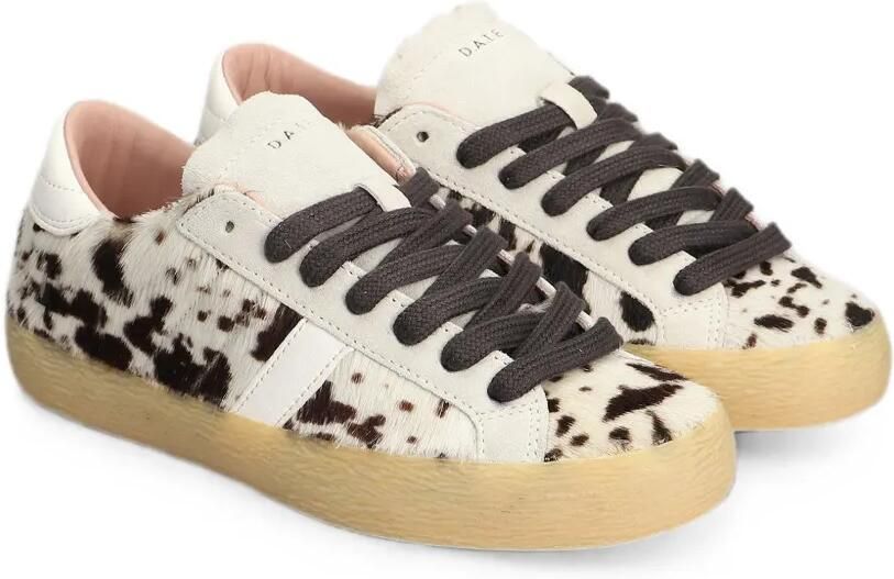 D.A.T.E. Sneakers met dierenprint en ponyhaar Wit - Foto 4