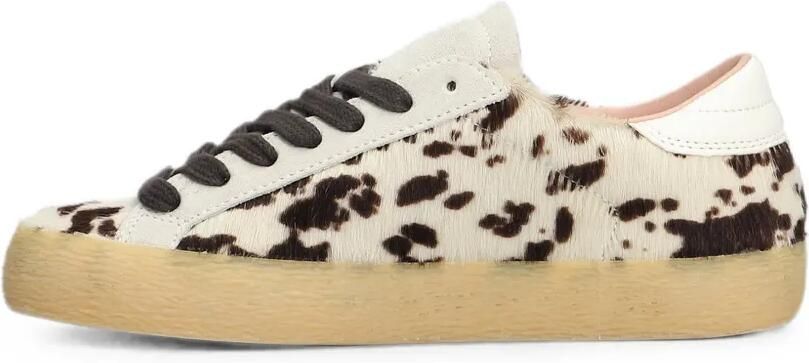 D.A.T.E. Sneakers met dierenprint en ponyhaar Wit - Foto 5